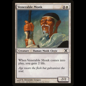 MTG Monje venerable (Venerable Monk) Tenth Edition