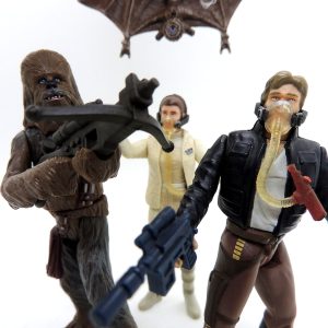 Star Wars Mynock Hunt Han Solo Leia Chewbacca POTF Kenner