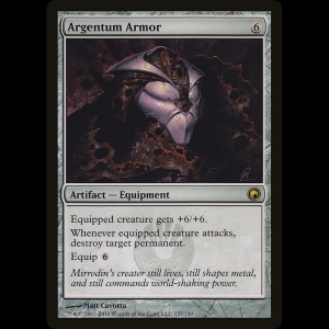 MTG Armadura de argentum (Argentum Armor) Scars of Mirrodin