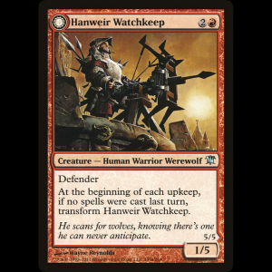 MTG Hanweir Watchkeep // Bane of Hanweir Innistrad