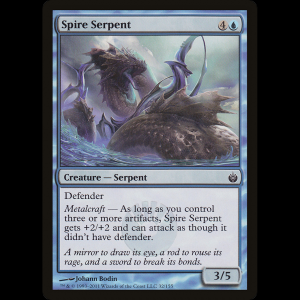 MTG Serpiente del chapitel (Spire Serpent) Mirrodin Besieged