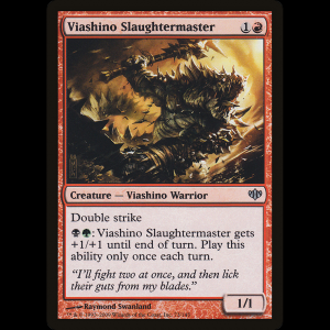 MTG Maestro de masacre viashino (Viashino Slaughtermaster) Conflux