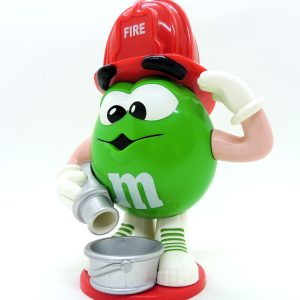 M&M MyM Dispenser Green Bombero 16cm Funciona