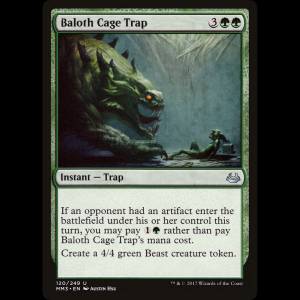MTG Baloth Cage Trap Modern Masters 2017