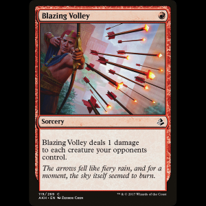 MTG Blazing Volley Amonkhet akh#119