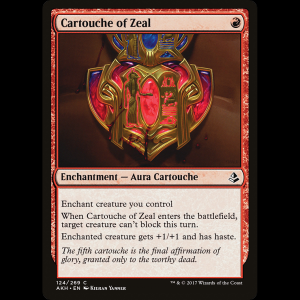 MTG Cartouche of Zeal Amonkhet akh#124