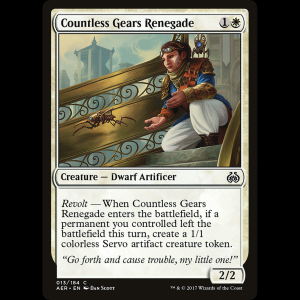 MTG Countless Gears Renegade Aether Revolt aer#13