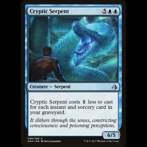 MTG Cryptic Serpent Amonkhet