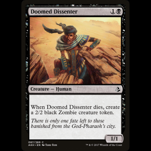 MTG Doomed Dissenter Amonkhet akh#87