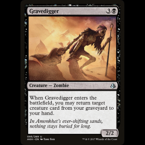 MTG Sepulturero (Gravedigger) Amonkhet akh#93