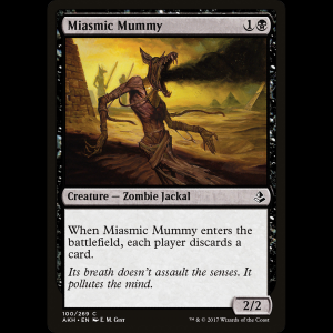 MTG Miasmic Mummy Amonkhet akh#100