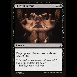 MTG Painful Lesson Amonkhet akh#102