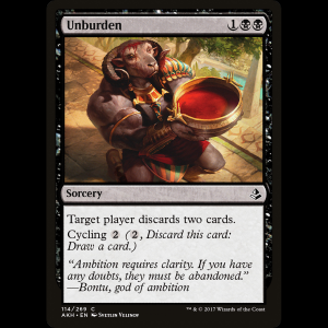 MTG Unburden Amonkhet