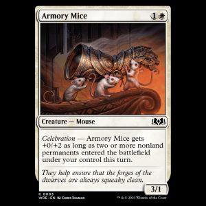 MTG Ratones del arsenal (Armory Mice) Wilds of Eldraine