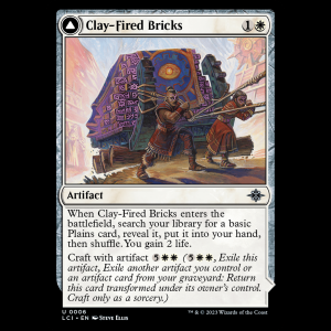 MTG Clay-Fired Bricks // Cosmium Kiln The Lost Caverns of Ixalan lci#6