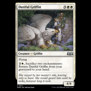 MTG Dutiful Griffin Wilds of Eldraine