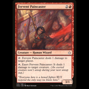 MTG Fervent Paincaster Hour of Devastation hou#91