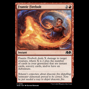 MTG Frantic Firebolt Wilds of Eldraine