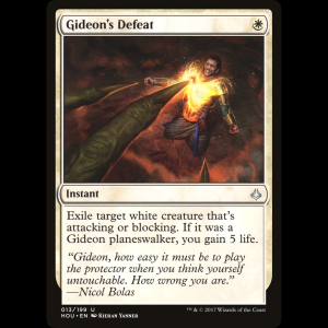 MTG Gideon's Defeat Hour of Devastation
