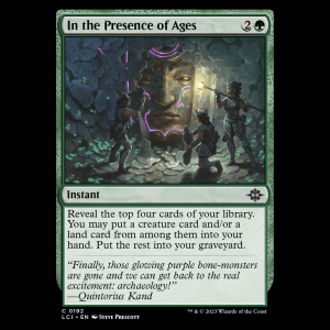 MTG In the Presence of Ages The Lost Caverns of Ixalan