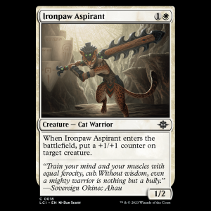 MTG Ironpaw Aspirant The Lost Caverns of Ixalan lci#18