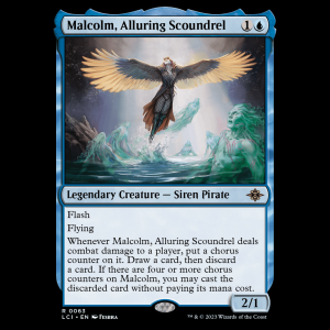 MTG Malcolm, Alluring Scoundrel The Lost Caverns of Ixalan