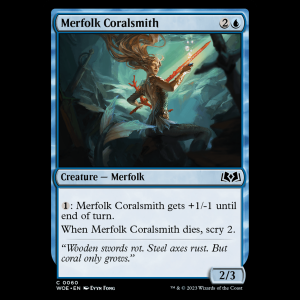 MTG Merfolk Coralsmith Wilds of Eldraine