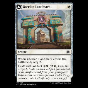 MTG Oteclan Landmark // Oteclan Levitator The Lost Caverns of Ixalan lci#29