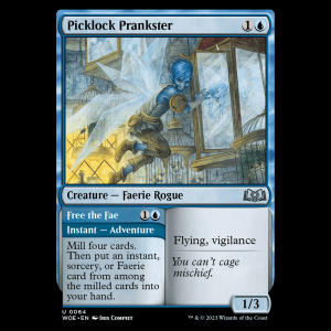 MTG Picklock Prankster // Free the Fae Wilds of Eldraine