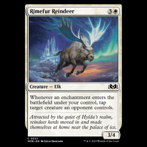 MTG Rimefur Reindeer Wilds of Eldraine - FOIL