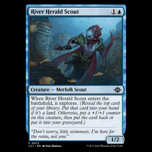 MTG River Herald Scout The Lost Caverns of Ixalan