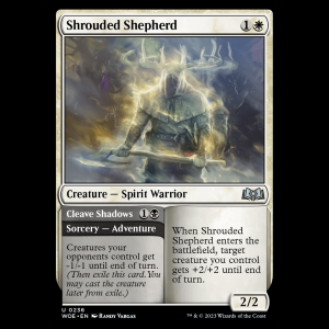 MTG Shrouded Shepherd // Cleave Shadows Wilds of Eldraine - FOIL