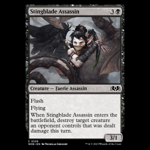 MTG Stingblade Assassin Wilds of Eldraine