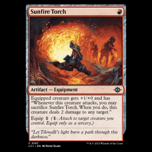 MTG Sunfire Torch The Lost Caverns of Ixalan
