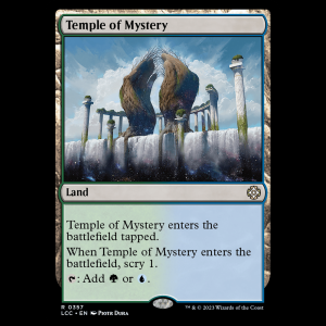 MTG Temple of Mystery The Lost Caverns of Ixalan Commander