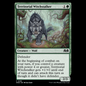 MTG Territorial Witchstalker Wilds of Eldraine