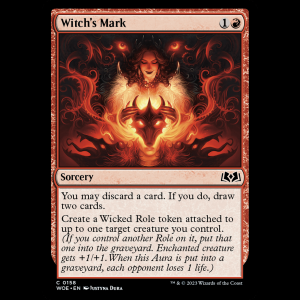 MTG Witch's Mark Wilds of Eldraine