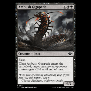 MTG Ambush Gigapede Outlaws of Thunder Junction - FOIL