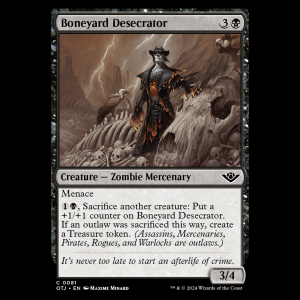 MTG Boneyard Desecrator Outlaws of Thunder Junction otj#81