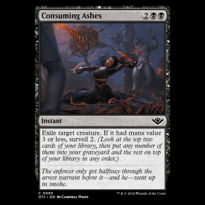 MTG Consuming Ashes Outlaws of Thunder Junction