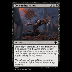 MTG Consuming Ashes Outlaws of Thunder Junction otj#83