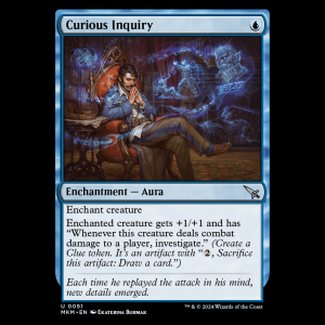 MTG Curious Inquiry Murders at Karlov Manor - FOIL