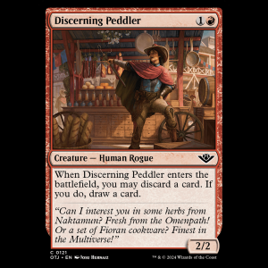 MTG Discerning Peddler Outlaws of Thunder Junction