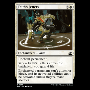 MTG Faith's Fetters Ravnica Remastered rvr#18