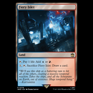 MTG Fiery Islet Doctor Who who#278