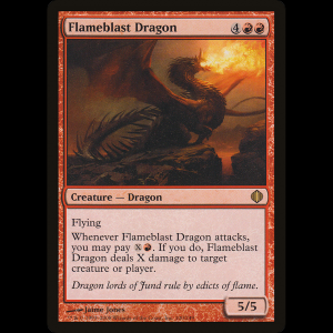 MTG Dragón ráfaga de llamas (Flameblast Dragon) Shards of Alara