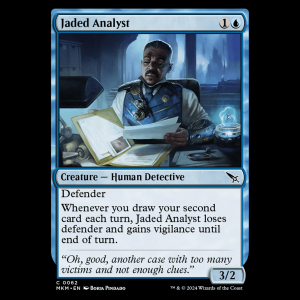 MTG Jaded Analyst Murders at Karlov Manor - FOIL