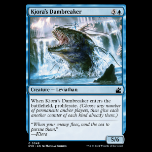 MTG Kiora's Dambreaker Ravnica Remastered  rvr#48