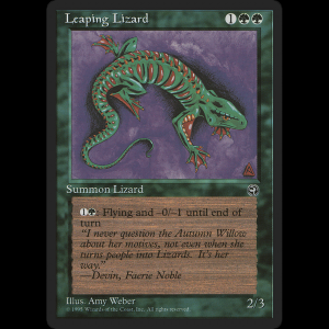 MTG Leaping Lizard Homelands hml#90