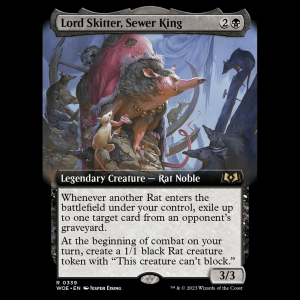 MTG Lord Skitter, Sewer King Wilds of Eldraine - FOIL